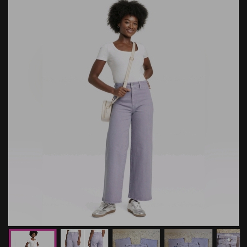 Lavender Wide-Leg Pants